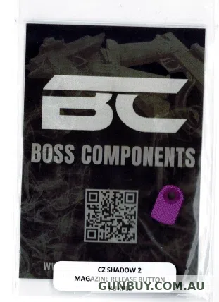 Boss Components CZ Shadow 2 Aluminium Magazine Release Button Purple