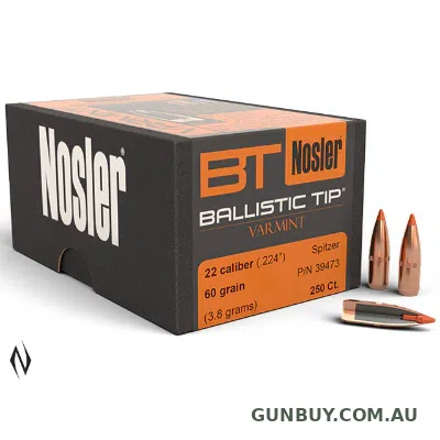 Nosler 224 60gr Ballistic Tip 100pk