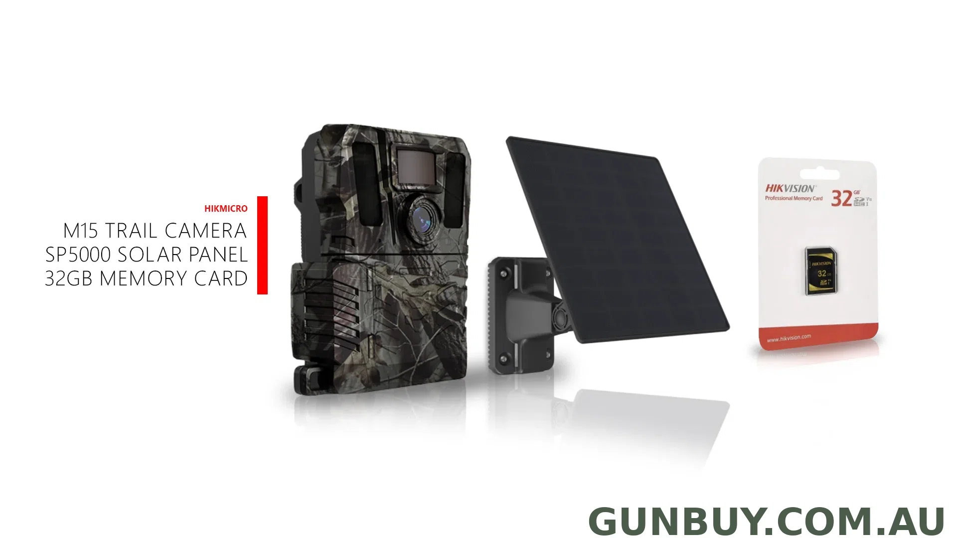 Hikmicro M15 10MP 1080P IR 4G Trail Camera + Solar Panel + SD Card