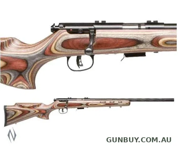SAVAGE MKII 22LR BLUED JACARANDA 5 SHOT