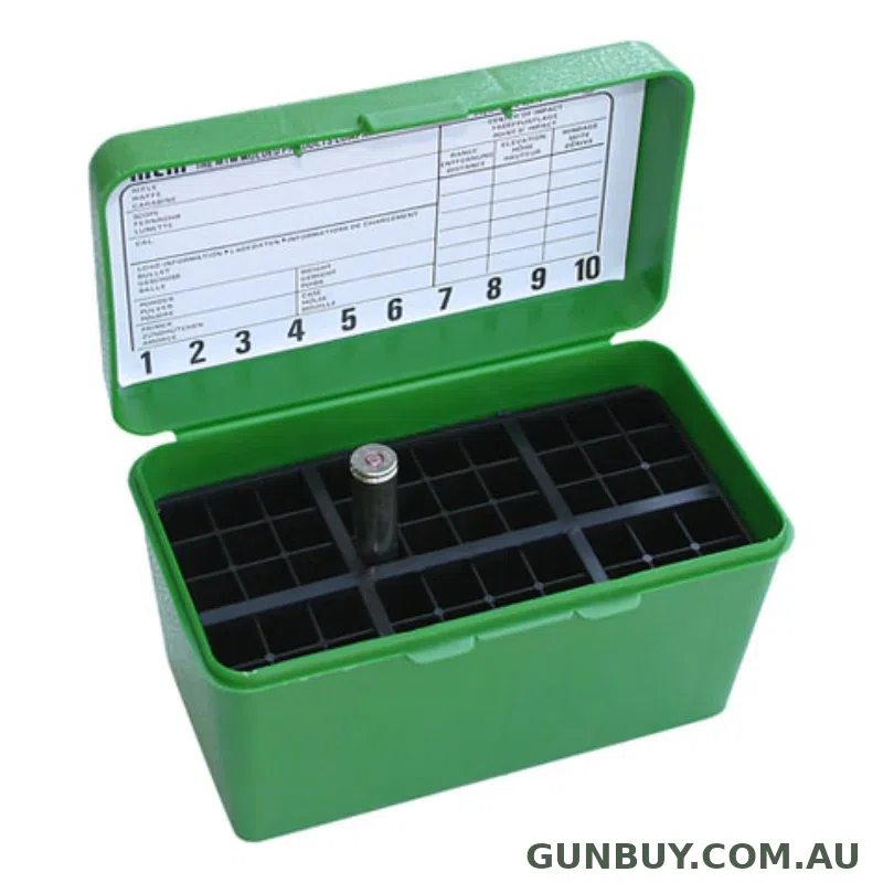 MTM 50 Round Ammo Box Deluxe 30/06-45 Green
