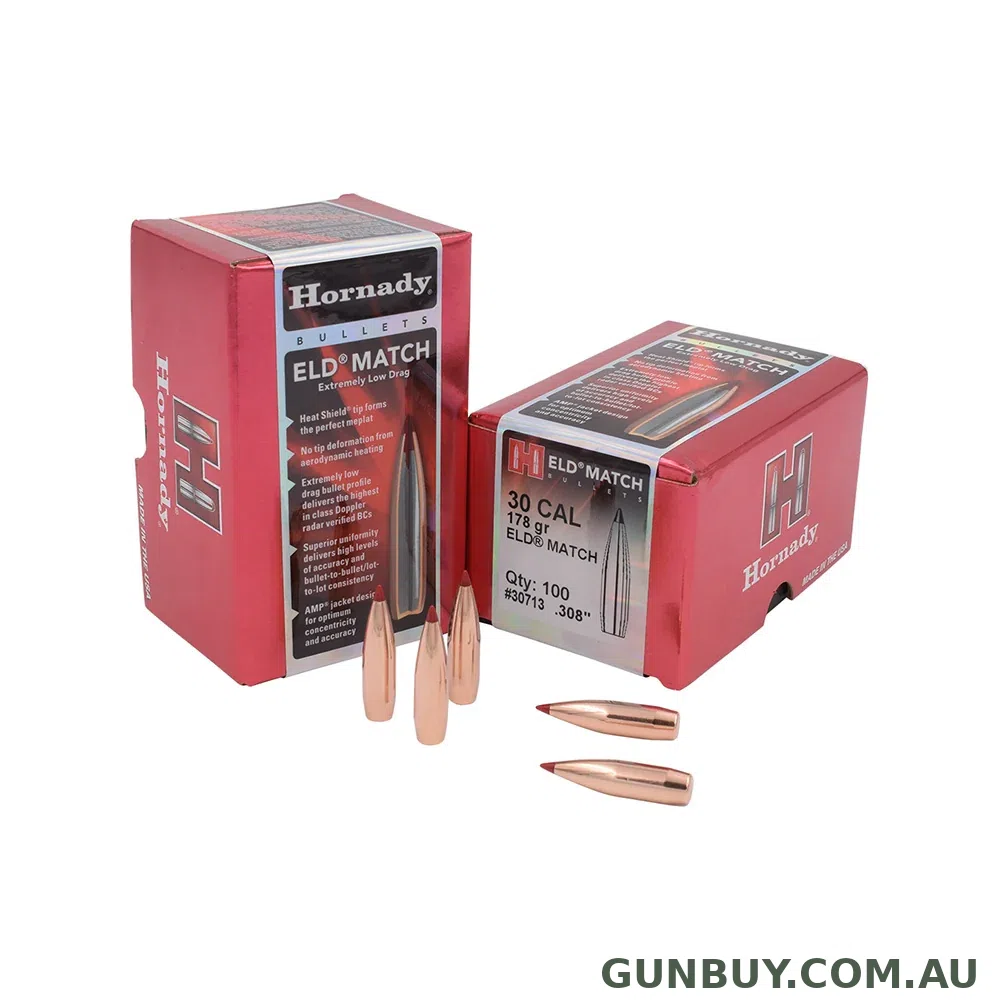 Hornady 30 Cal .308 178gr ELD Match
