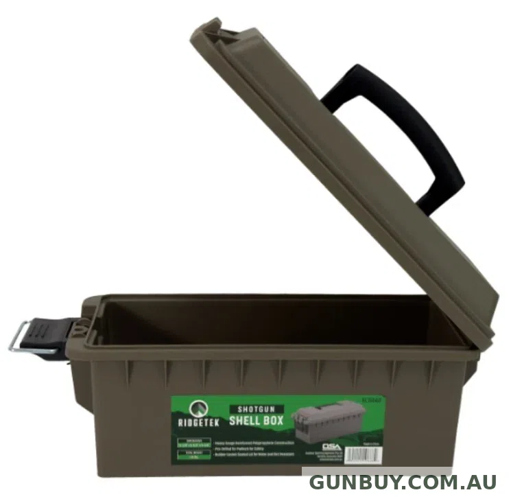 Ridgetek Shotgun Shell Box Dark Earth