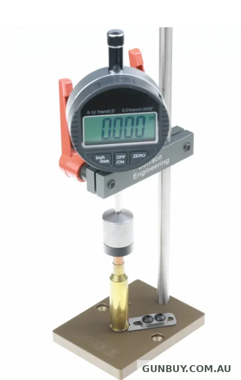 DERRACO Up-Right comparator dial stand - Up-Right stand WITHOUT Dial Indicator(includes reg bushing adapter)