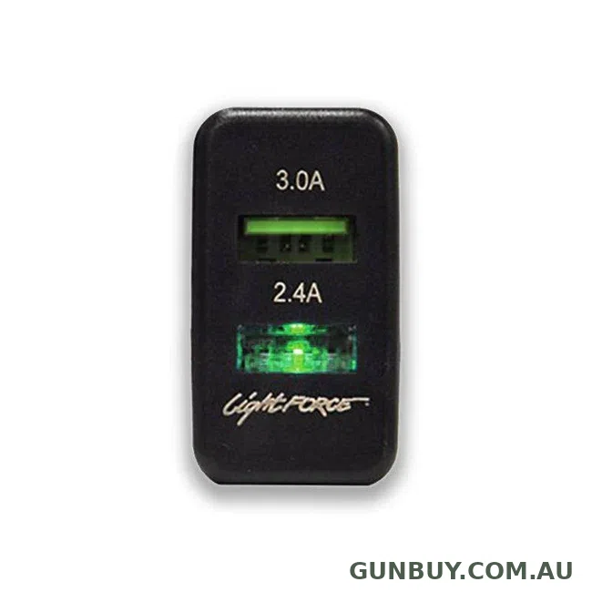 Lightforce Dual USB to suit Toyota