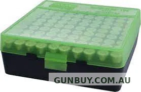 MTM 100 Round Flip Top Ammo Box 38-357