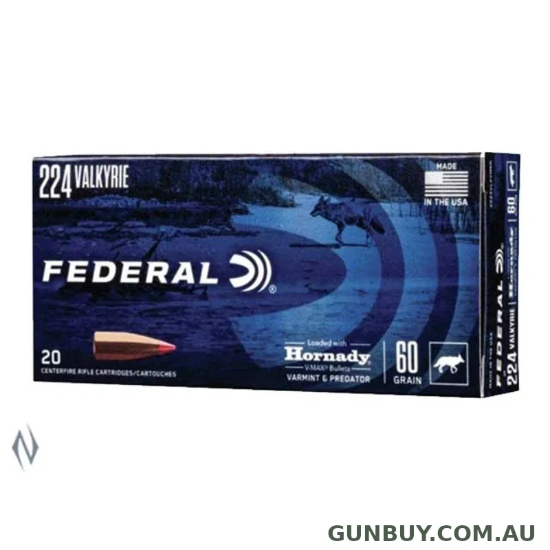 Federal 224 Valkyrie 60gr Vmax 20pk