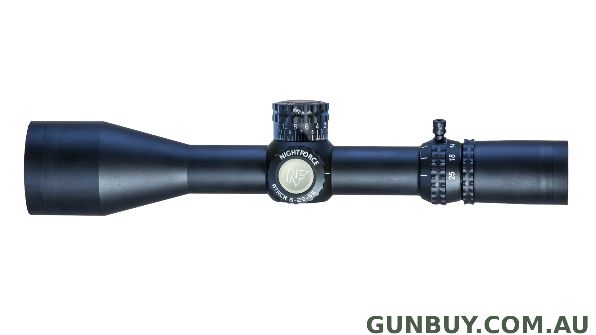 Nightforce ATACR MOAR-T 5-25x56mm F2 ZeroStop .250 MOA Digillum PTL