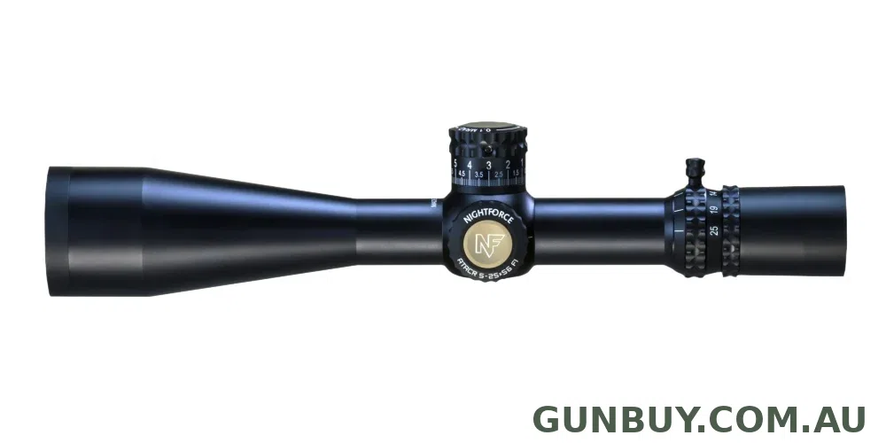 Nightforce ATACR 5-25x56mm F1 ZeroStop .250 MOA DigIllum PTL MOAR