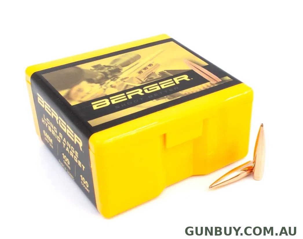 Berger 6mm 109 gr LR Hybrid Target (500/box)