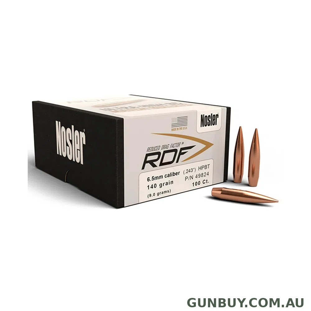Nosler RDF 6.5mm 140gr HPBT 100pk