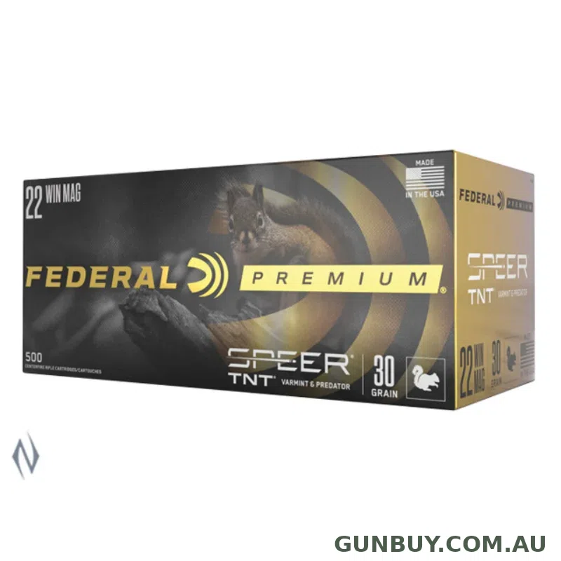 Federal 22WMR 30gr TNT JHP 2200fps 50pk