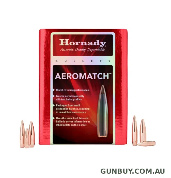 Hornady AEROMATCH 30 CAL .308 175 GR HPBT (1-12