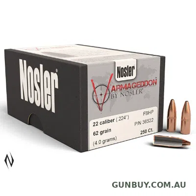 Nosler 224 62gr HP Varmageddon 250pk