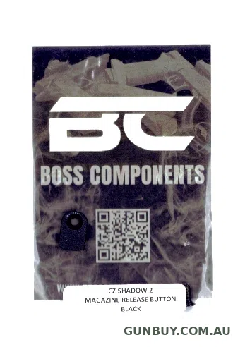 Boss Components CZ Shadow 2 Aluminium Magazine Release Button Black