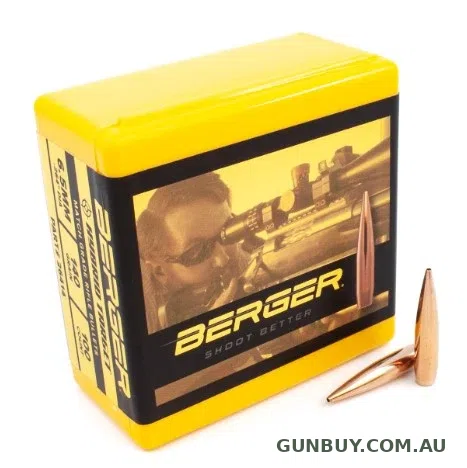 Berger 6.5mm 140 gr Hybrid Target 100pk