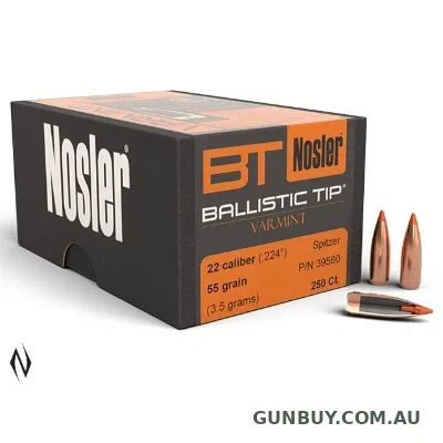Nosler 224 55GR BALISTIC TIP 250PK