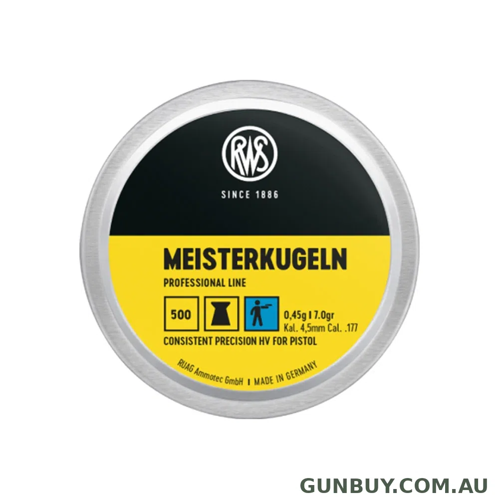 RWS Pellets Meisterkugeln 0.45G -Head 4.48 - Pistol
