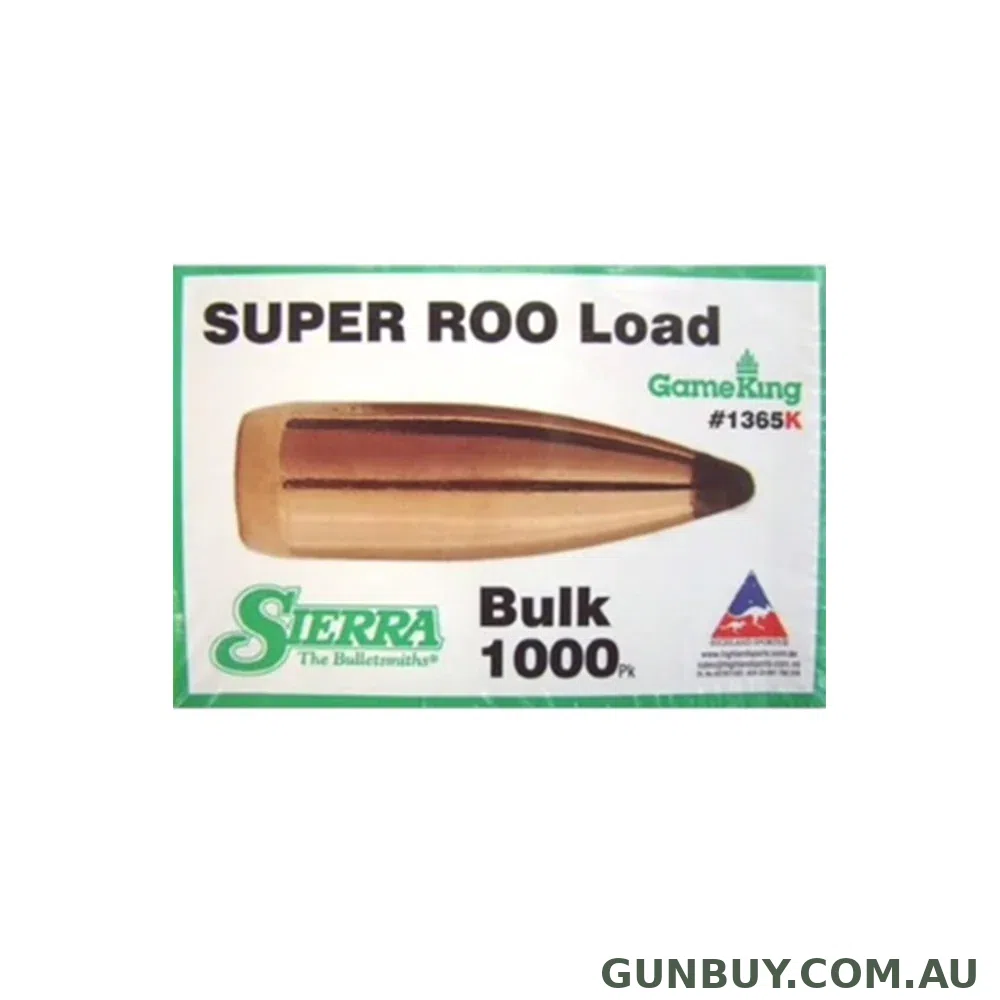 Sierra 1365K .22 55gr SBT Super Roo Load 1000pk