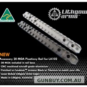 Lithgow LA102 20 MOA Rail Titanium