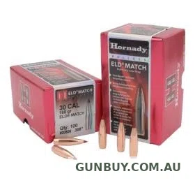Hornady 30 Cal .308 168gr ELD Match 100pk