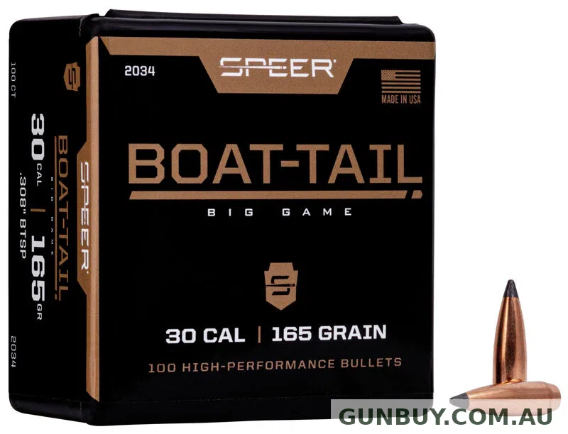 Speer 308 165GR BOAT TAIL 100PK