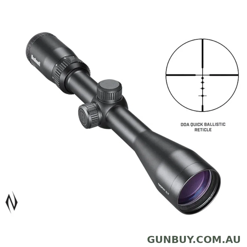Bushnell Trophy XLT 3-9x40 DOA QBR + Weaver Quad Lock Rings 1"