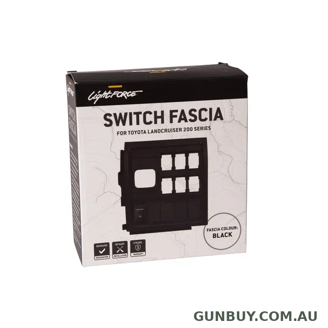 Lightforce Replacement Switch Fascia 200 Series Black