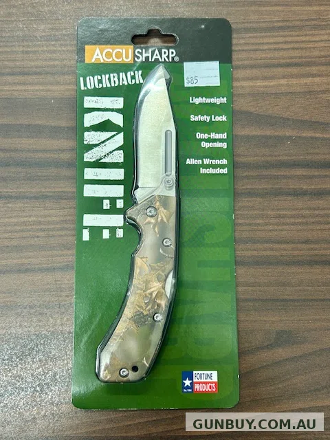 ACCUSHARP LOCKBACK KNIFE CAMO