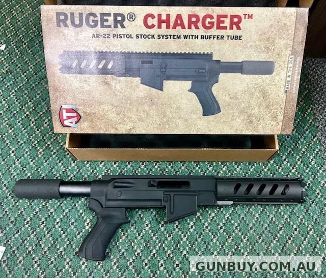 ATI AR22 10/22 Chassis Kit with Pistol Buffer Tube for Ruger Charger