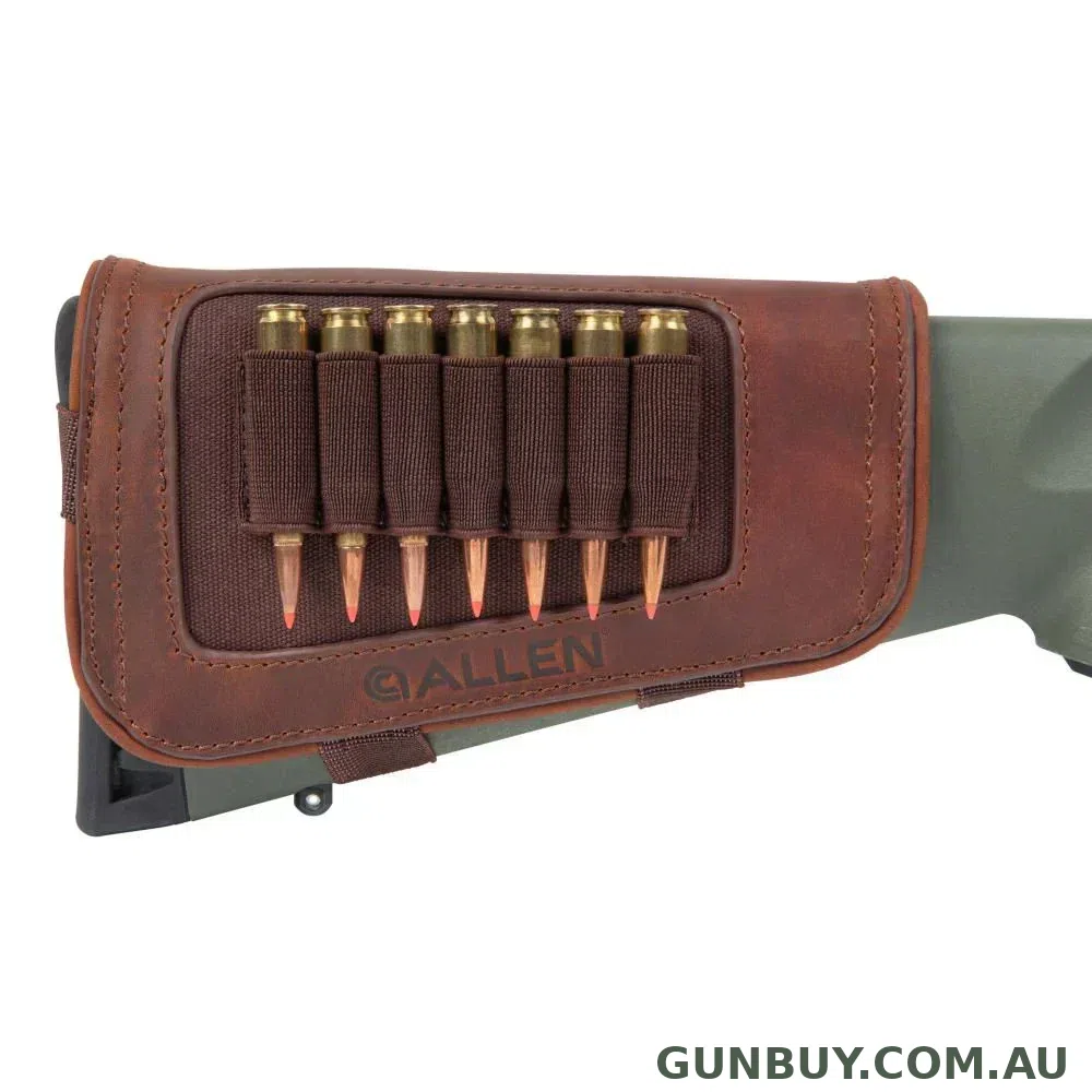 New Castle Leather Butt Stock Rifle 7 Round Ammo Holder