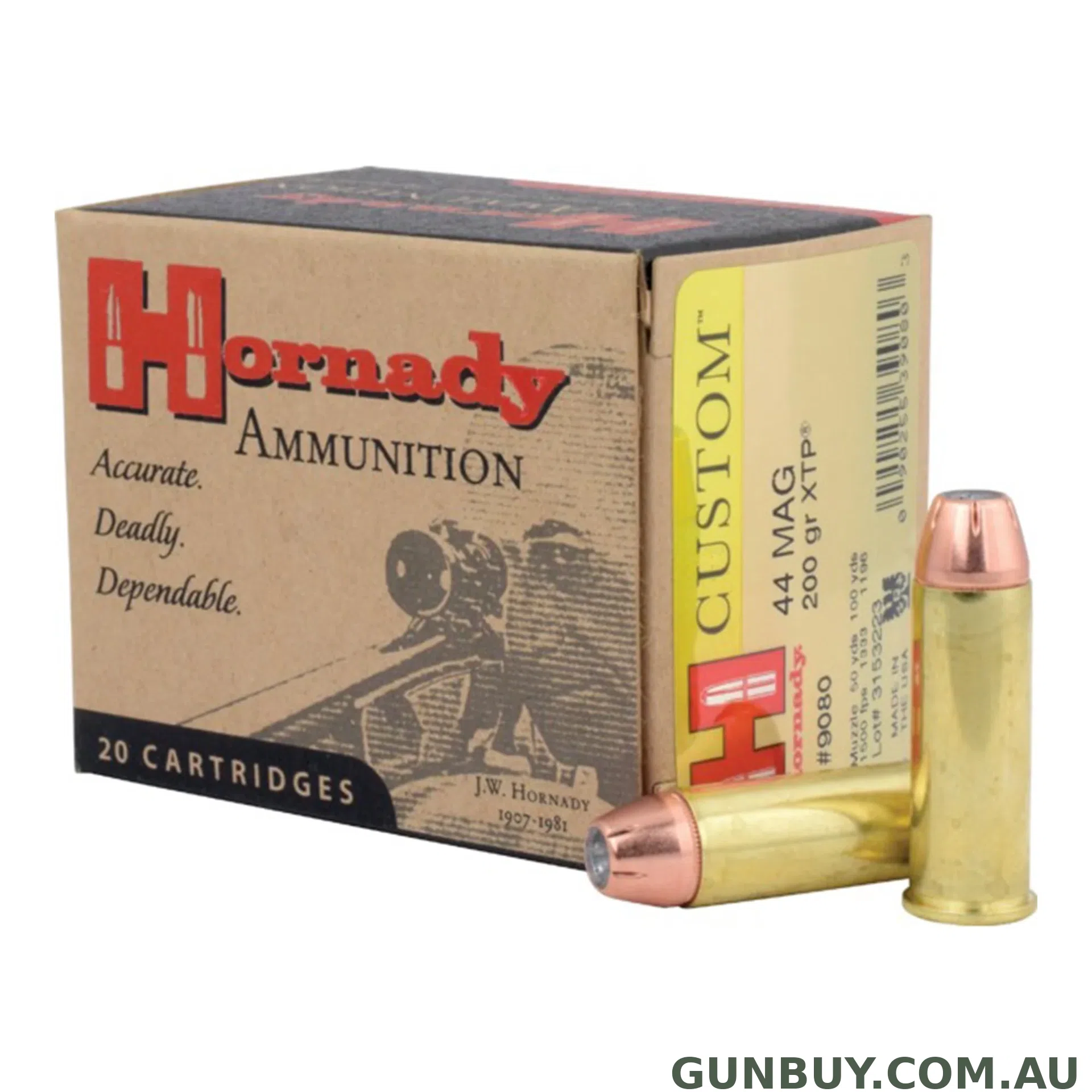 Hornady 200gr JHP/XTP - 20 pack