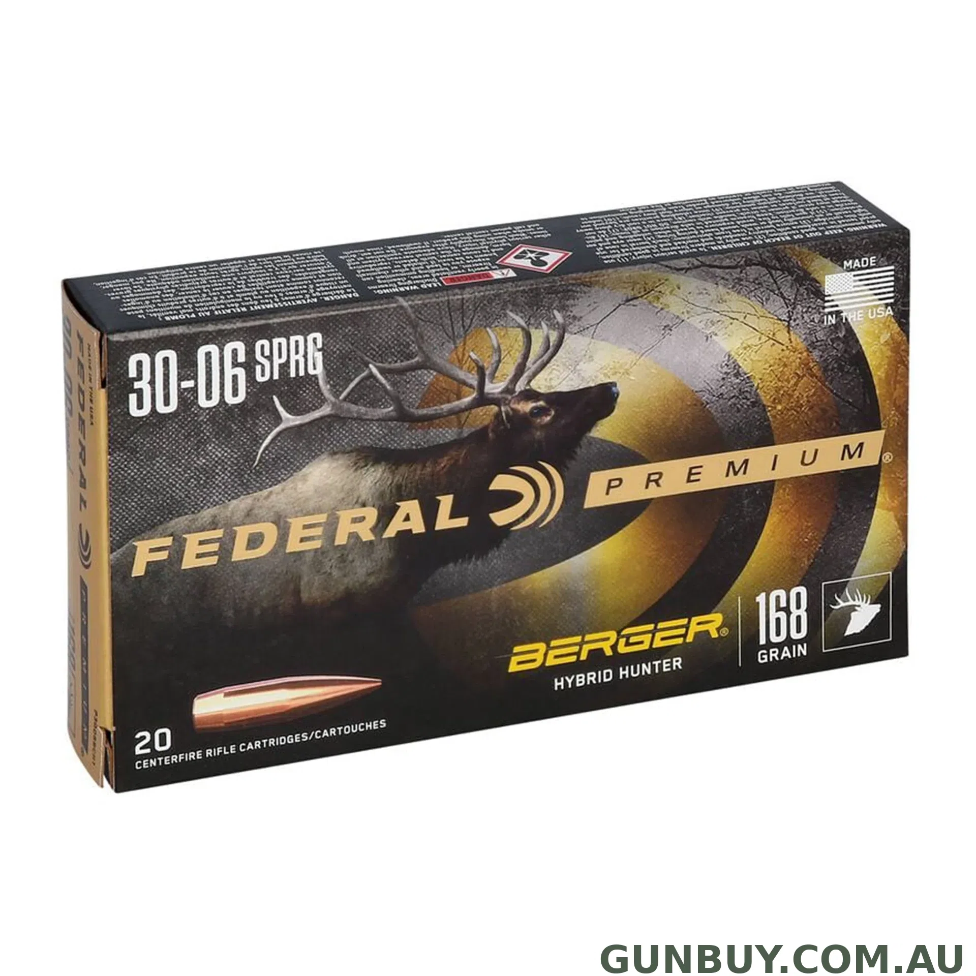 Federal 30-06 SPr 168gr Berger Hunter