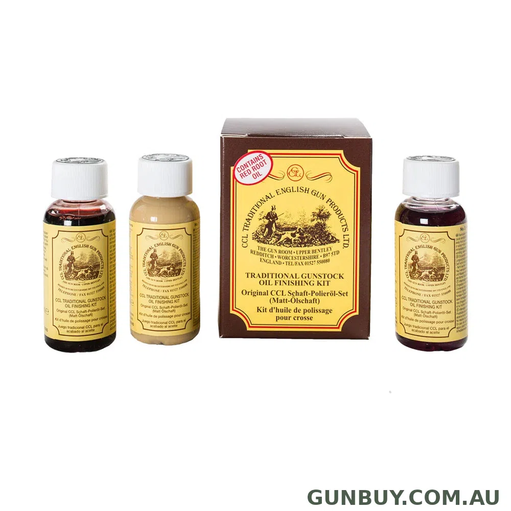 CCL Traditional English Gun Products Gunstock Oil Finishing Kit - 50ml