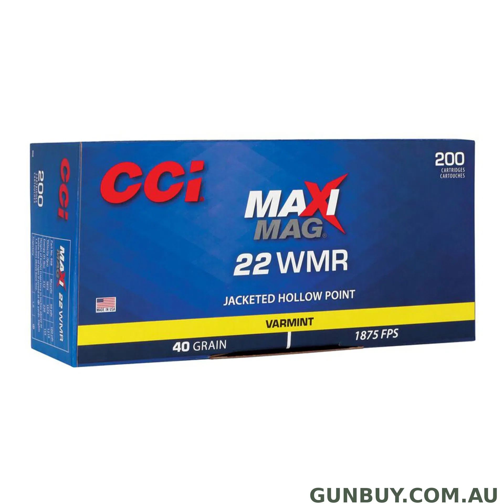 CCI 22 WMR Maxi Mag 40gr HP - 200