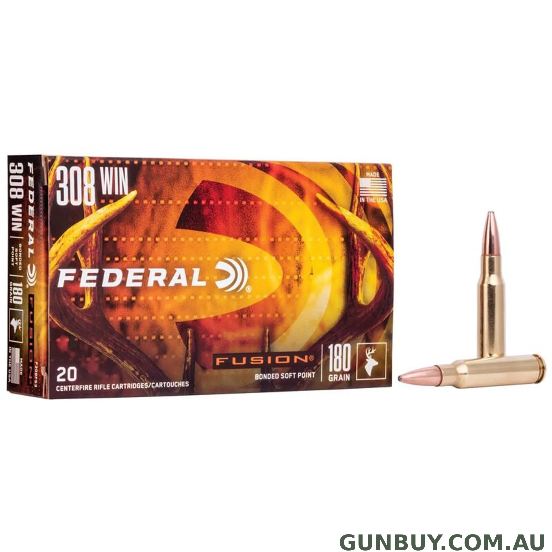 Federal 308 Win 180gr Fusion