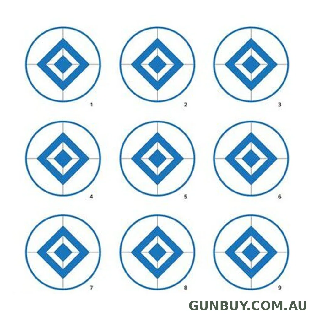 CALDWELL 16" 9 Diamond Paper Target - 10 Pack
