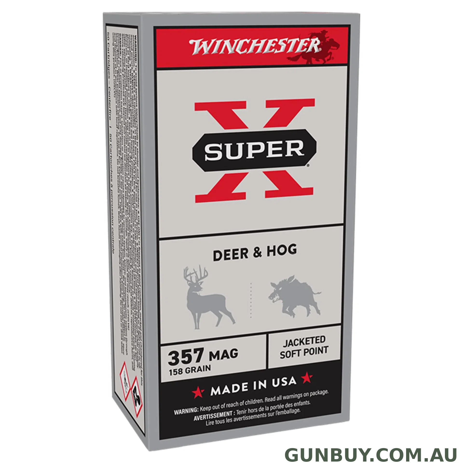 Winchester Super X 357Mag 158gr JSP - 50 Pack