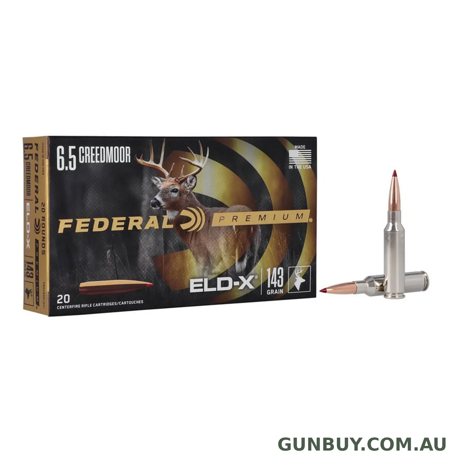 Federal 6.5 Creedmoor 143gr ELDx / 20