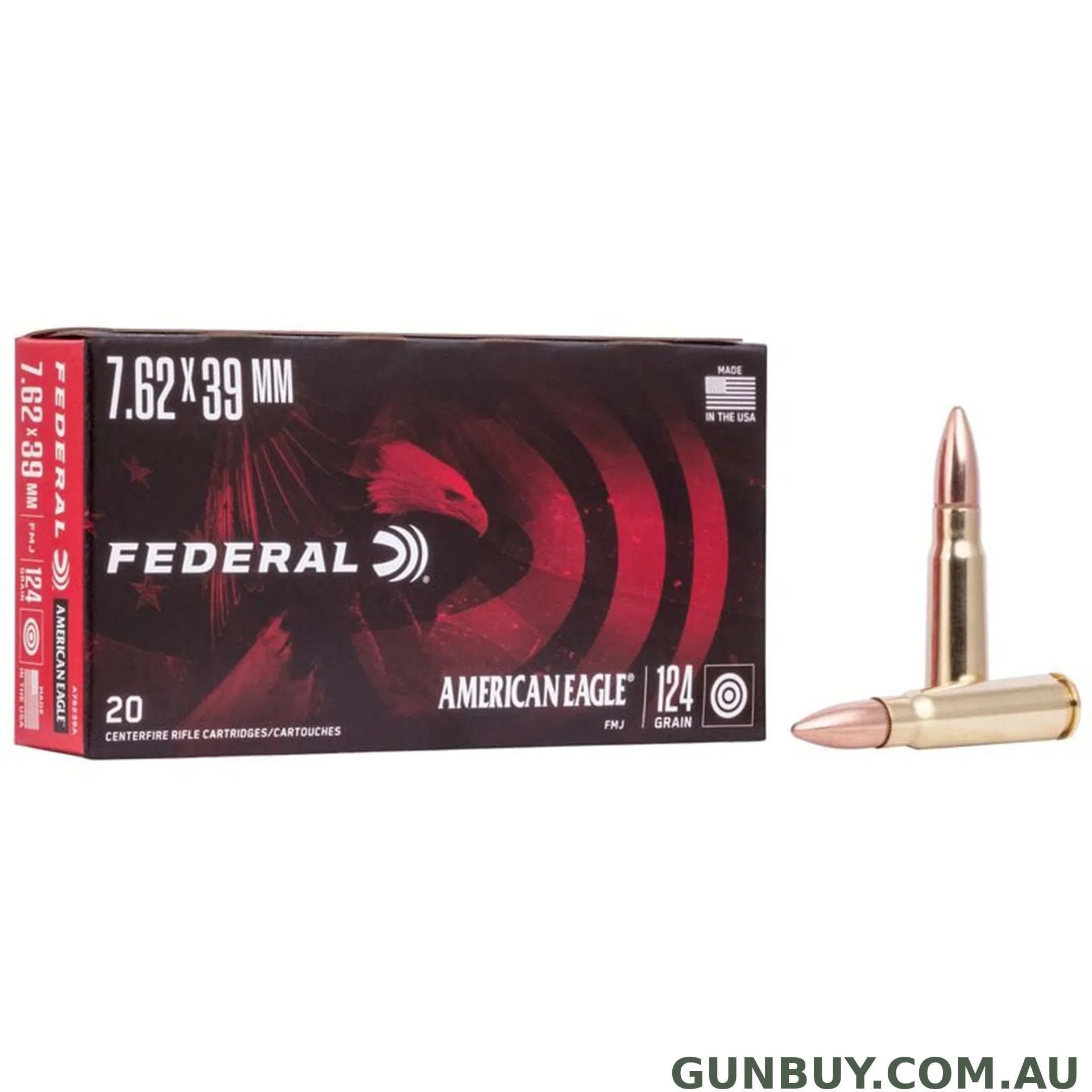 American Eagle 7.62x39 124gr FMJ