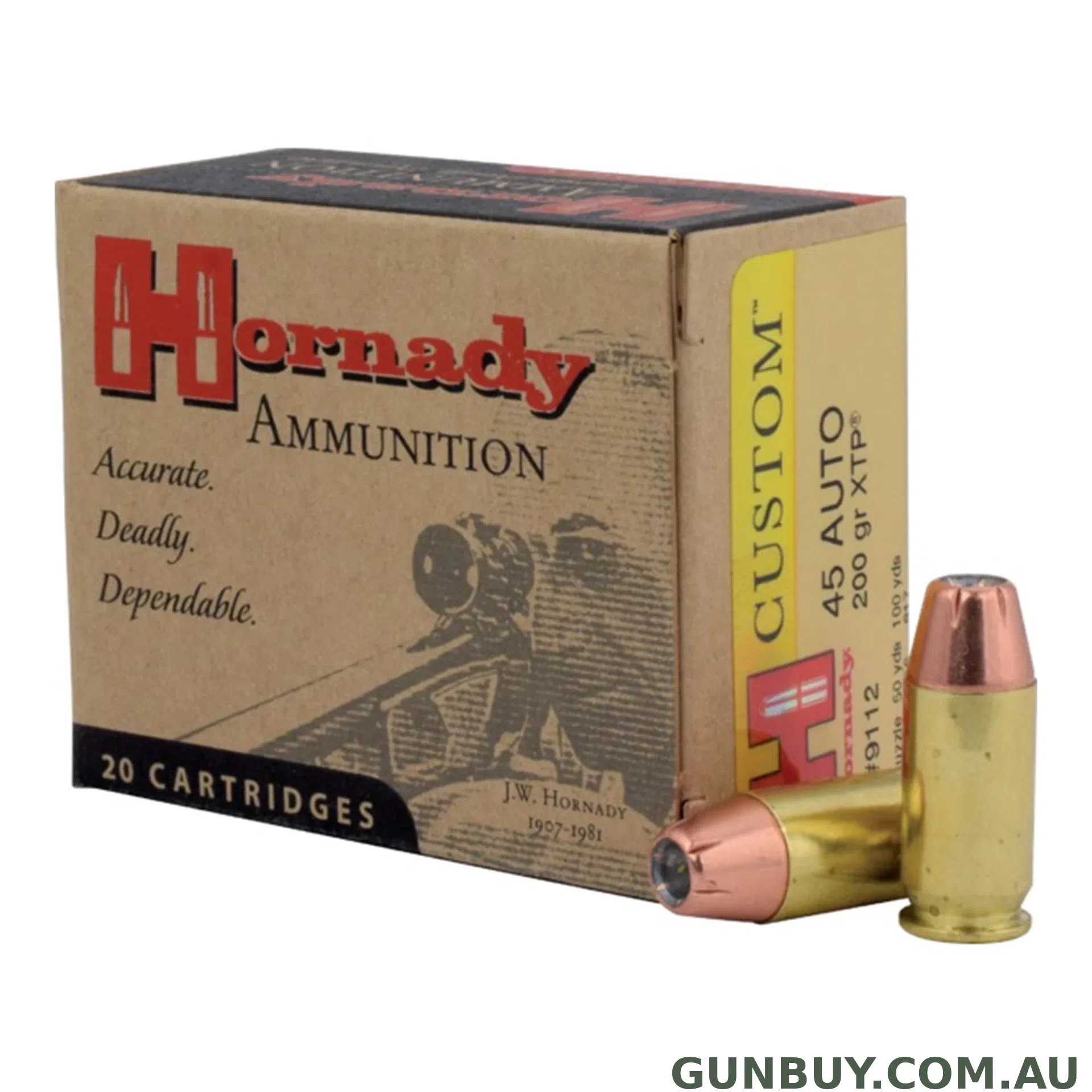 Hornady 200gr JHP/XTP - 20 pack