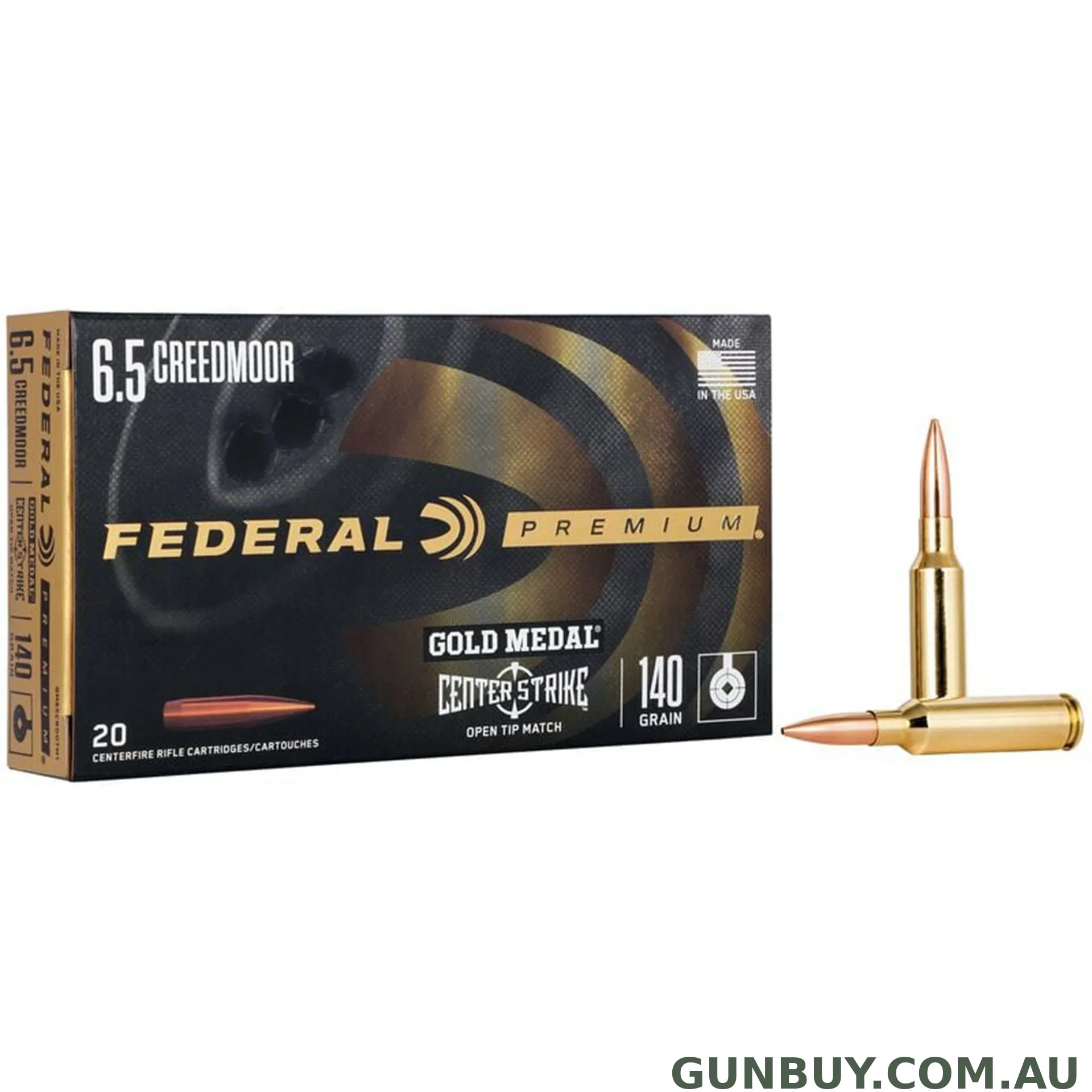 Federal 6.5 Creedmoor 140gr Centerstrike / 20