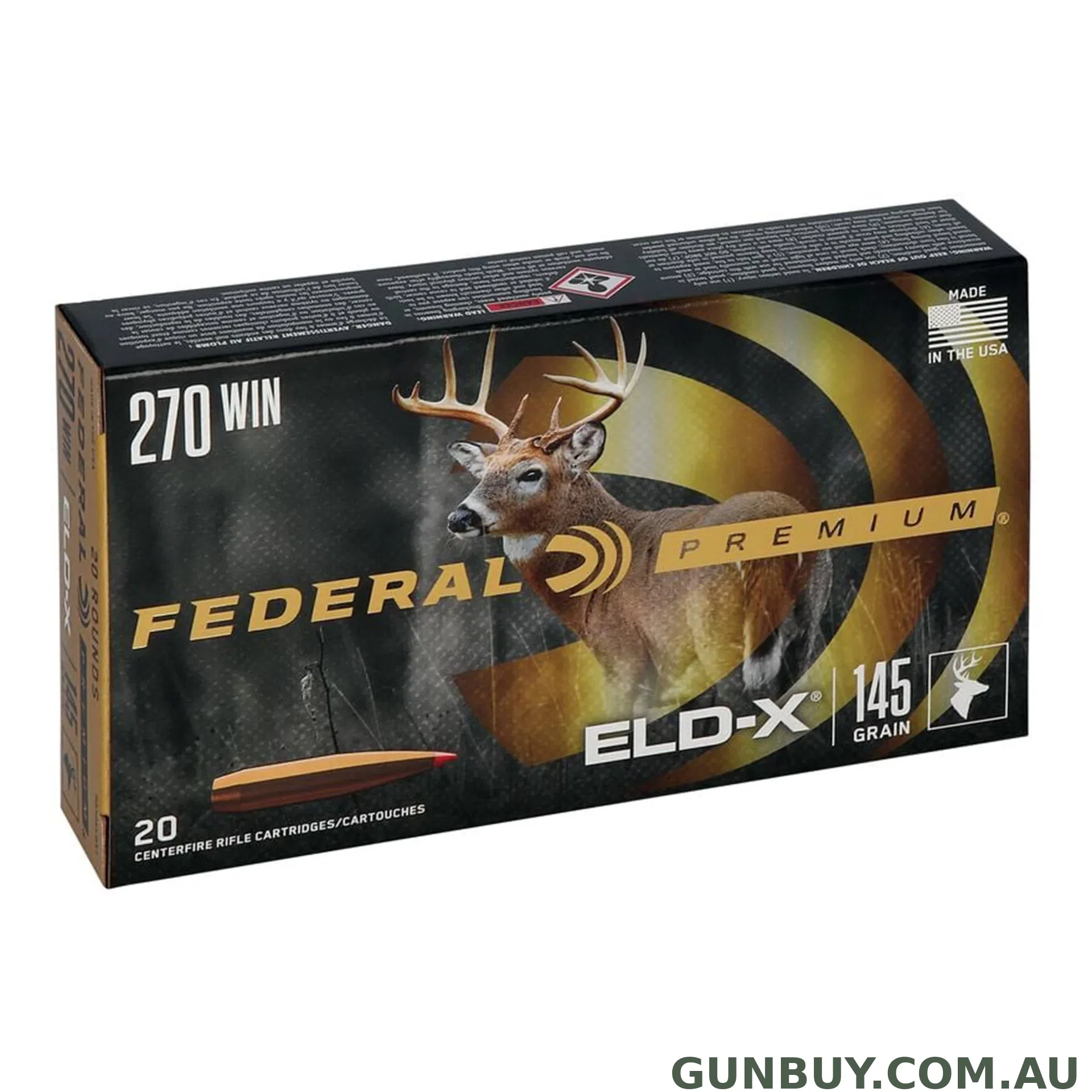 Federal 270 Win 145gr ELDx - 20 Pack