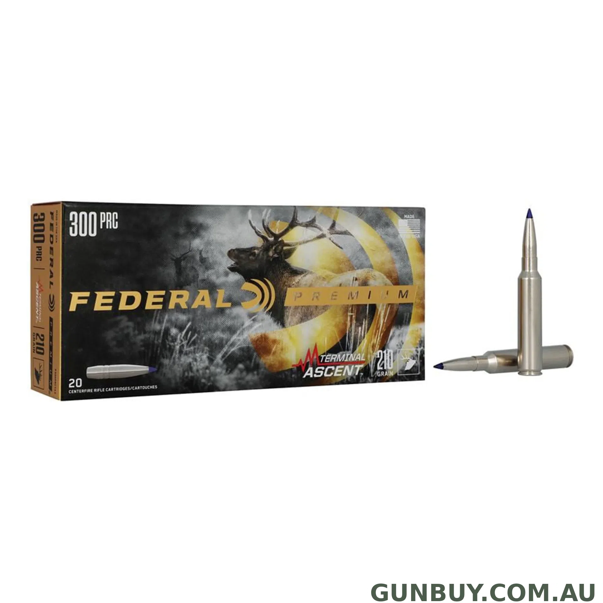 Federal 210gr Terminal Ascent - 300 PRC / 20