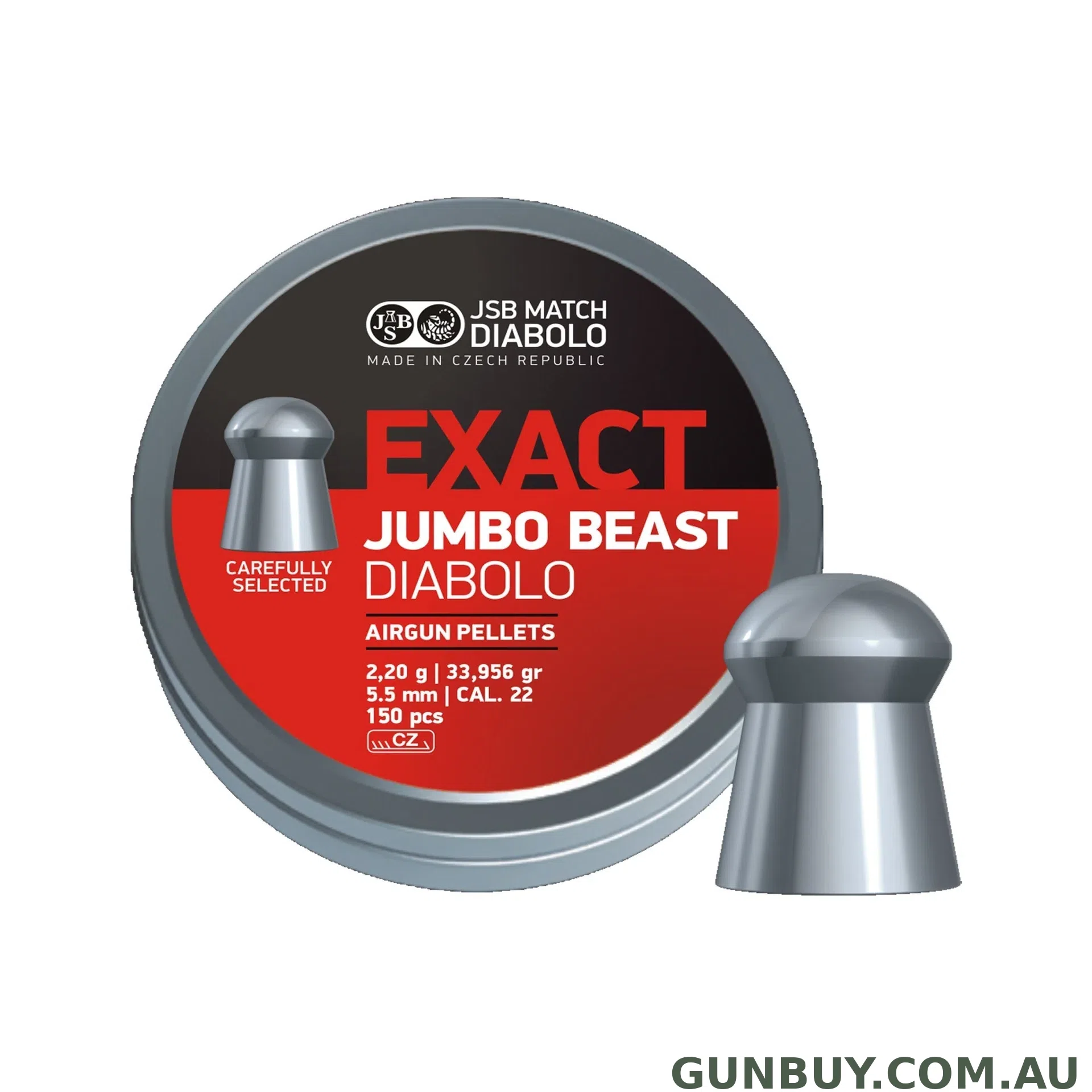 JSB Diabolo Jumbo Exact Beast - 150 Pack