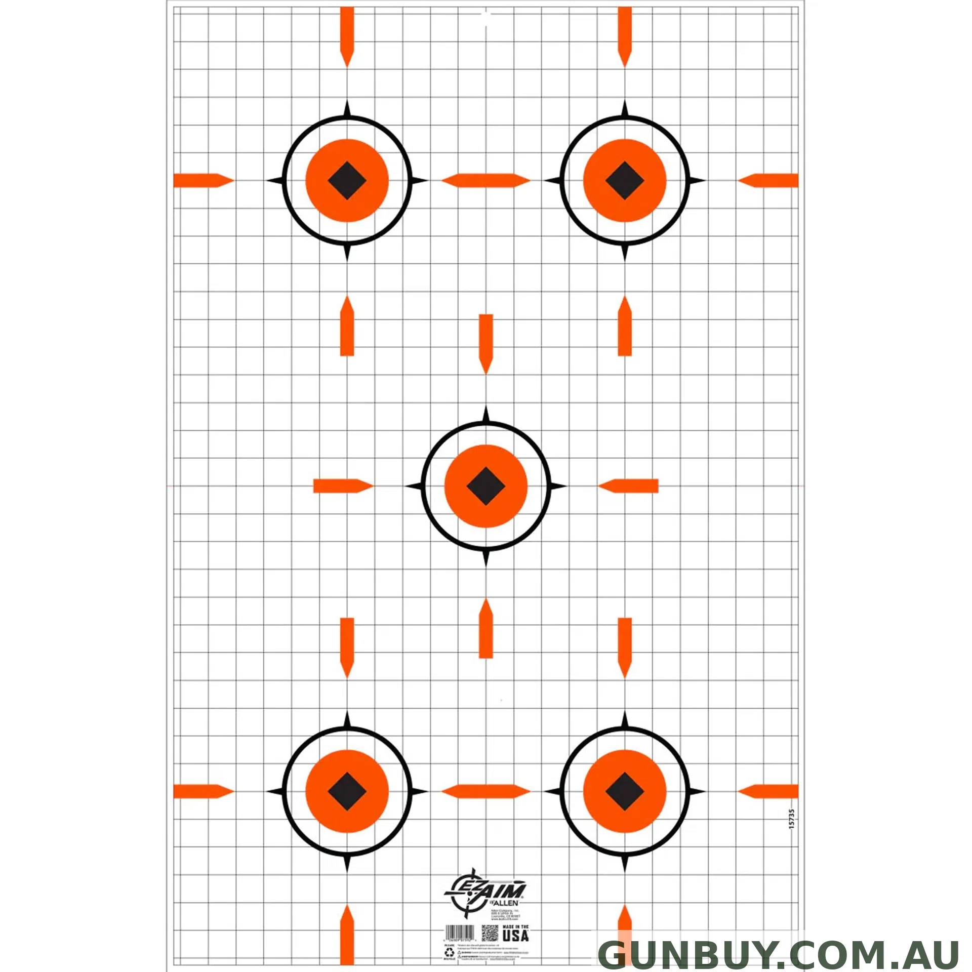 ALLEN Corrugated Target Sight Grid & Backer 23x35"