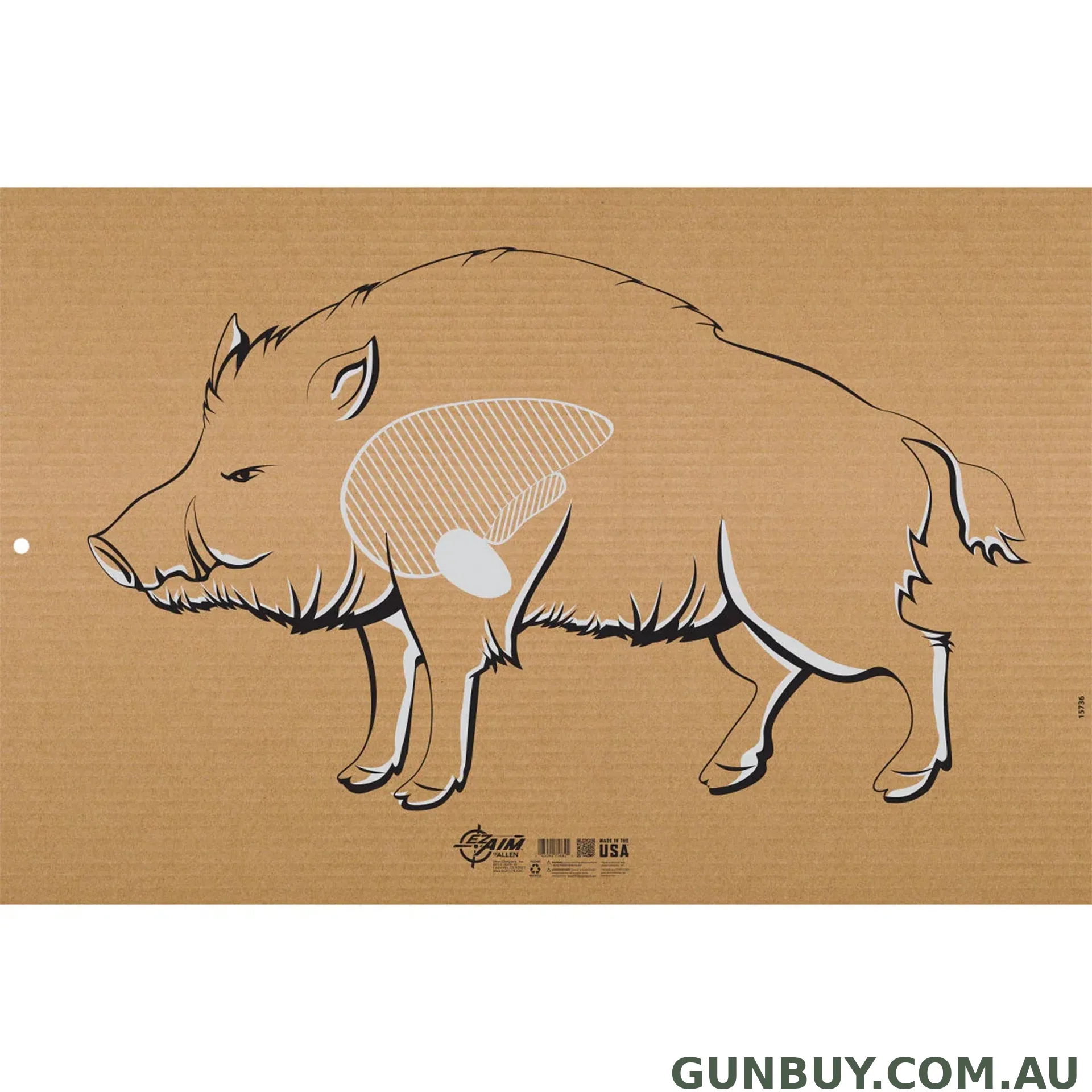 ALLEN Corrugated Target Wild Boar Silhouette 35x23"