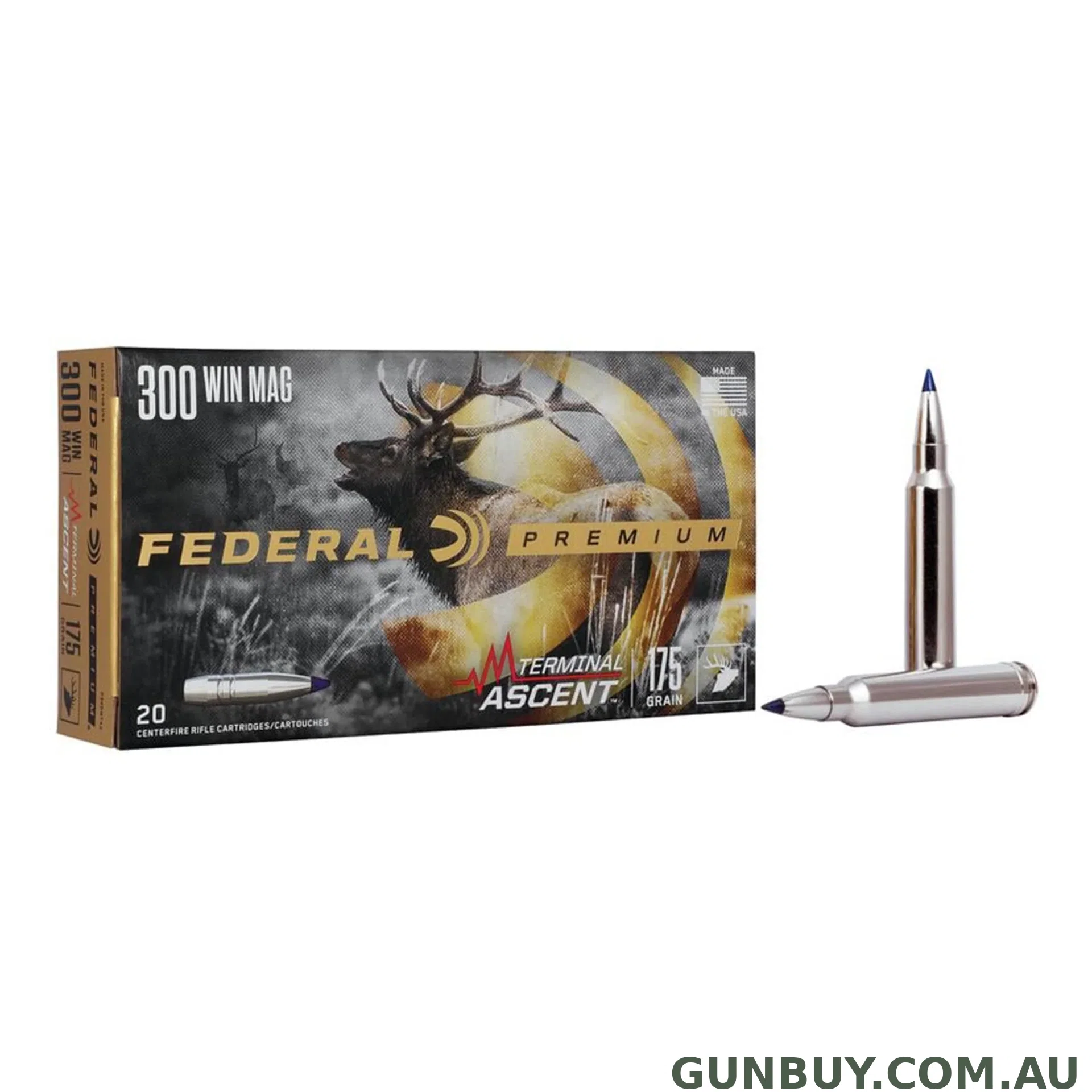 Federal 300 Win Mag 175gr Terminal Ascent / 20