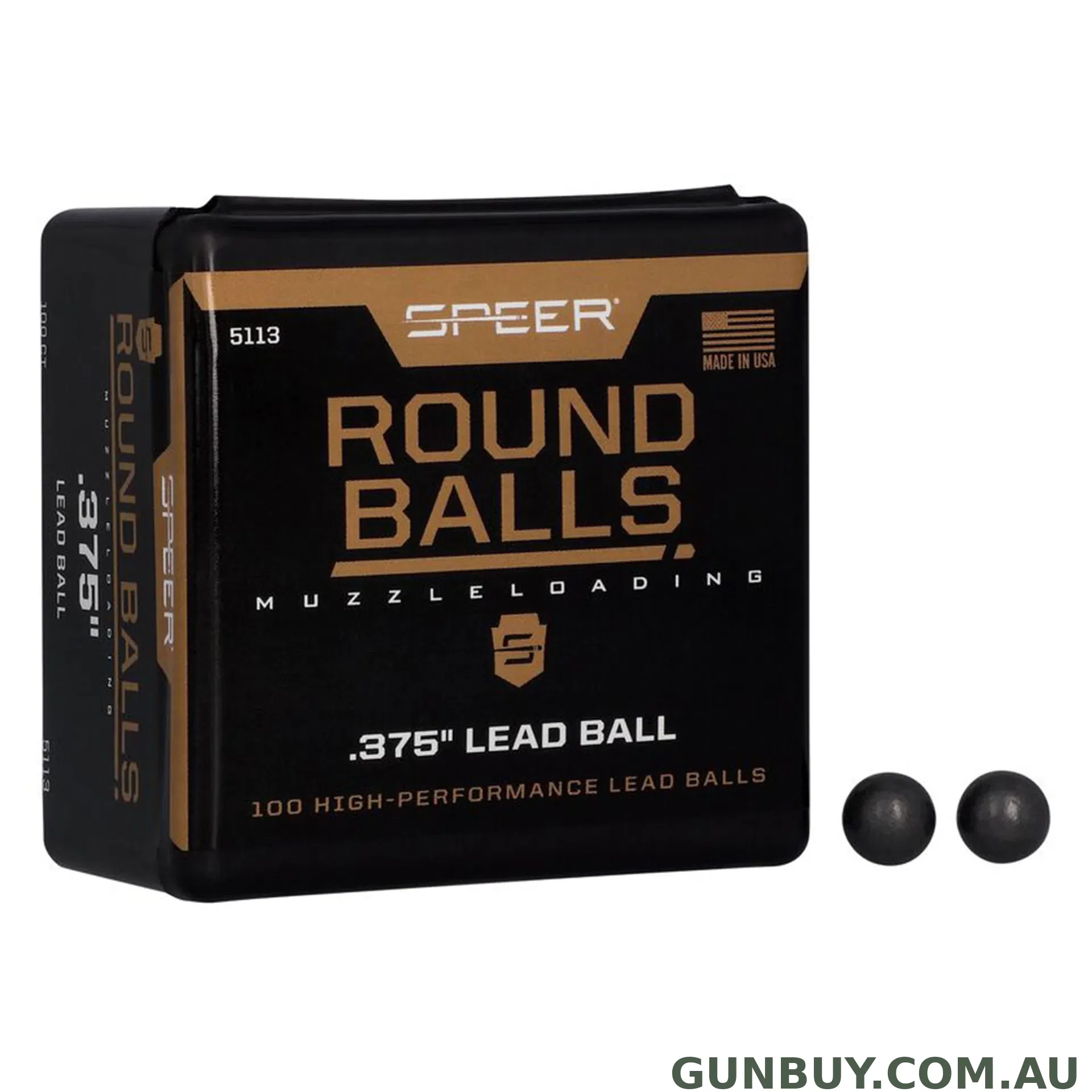 Speer 80gr Lead Round Ball - 100 Pack