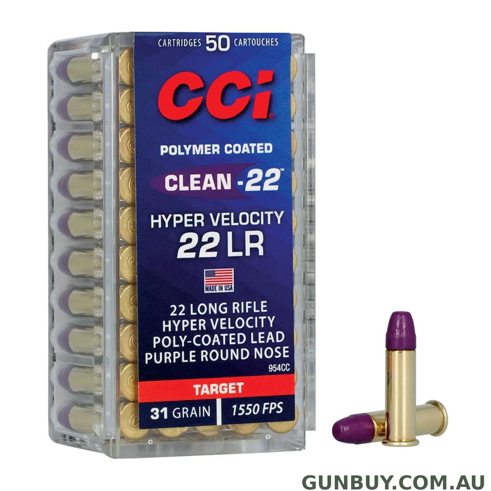 CCI Clean-22 Purple 31gr HV LN - 50 Pack